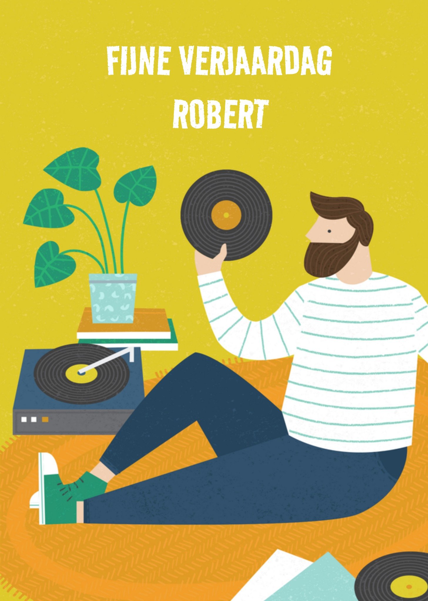 Greetz Verjaardag LP Man Standard Card