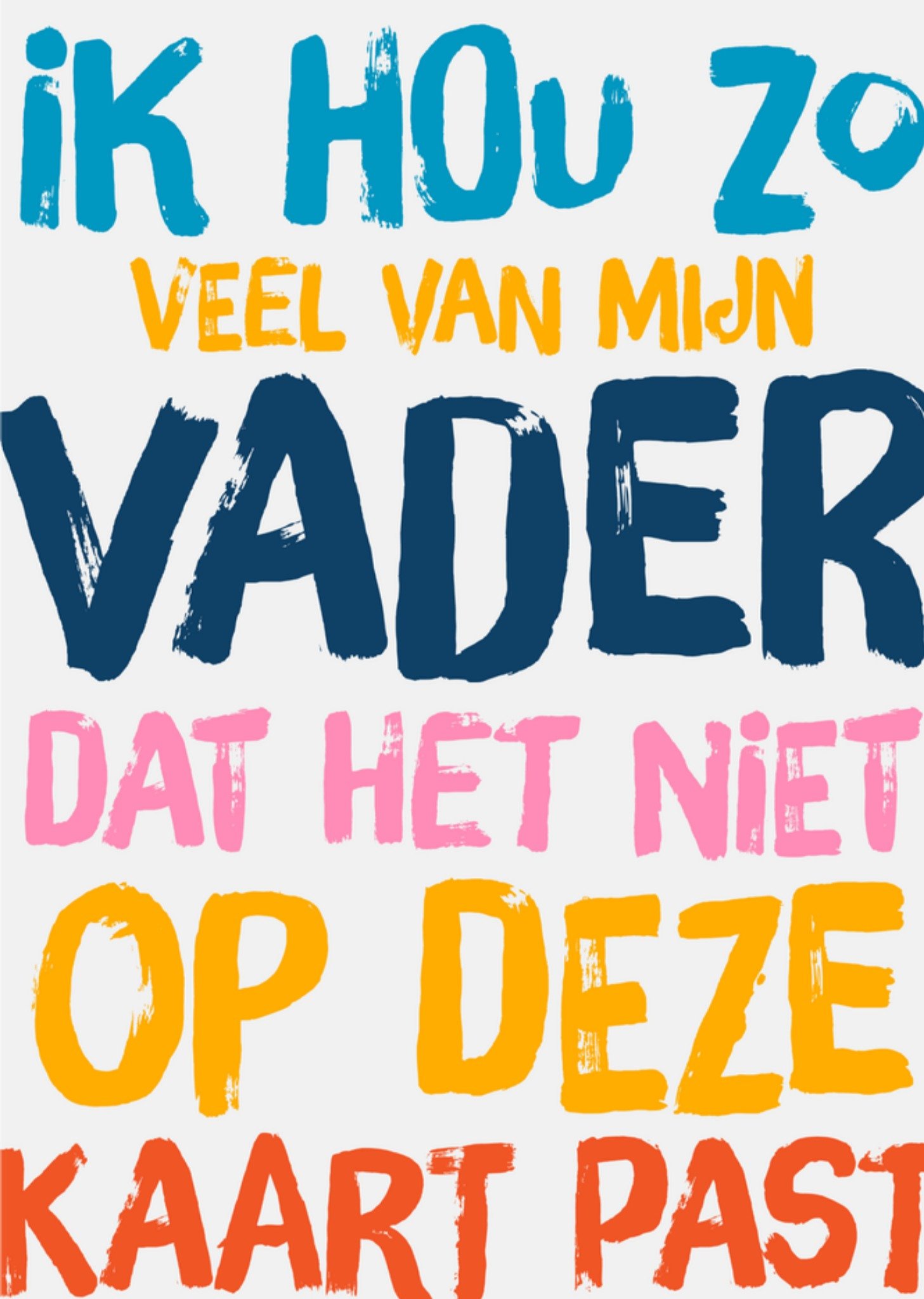 Vaderdagkaart Kleurrijk Kaart Greetz