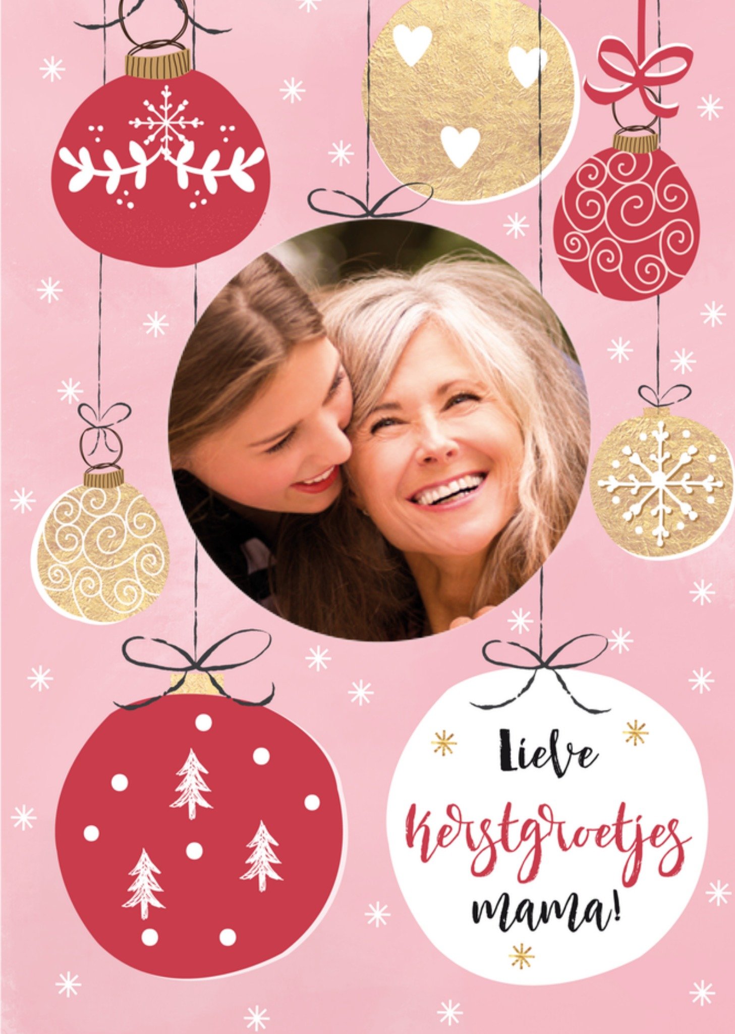 Kerstkaart Kerstgroetjes Mama Tsjip