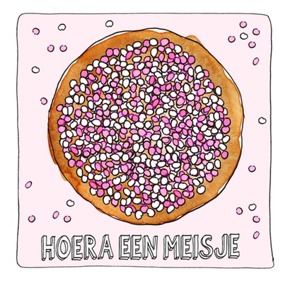 Sandysign | Geboortekaart | Hoera een meisje