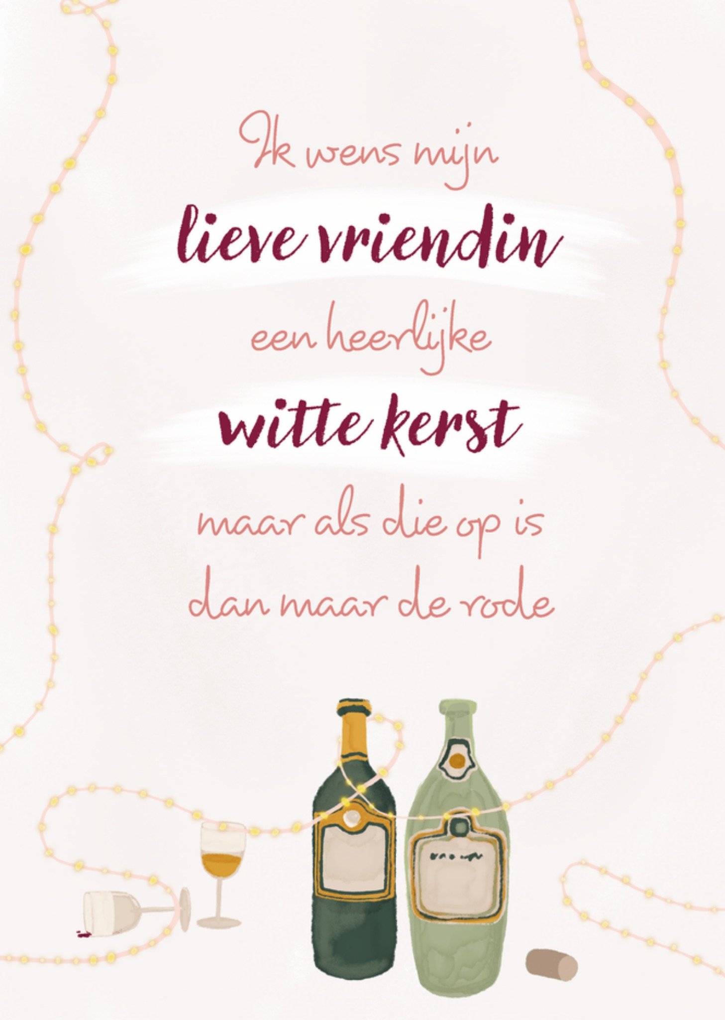 Greetz Kerstkaart Witte kerst Standard Card