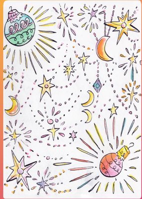 Jill | Kerstkaart | Sterren | Illustratie