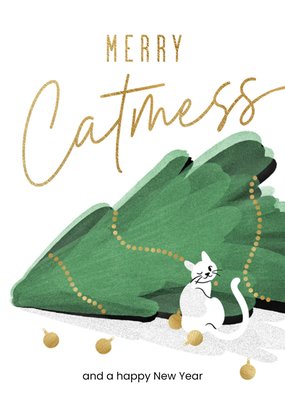 Luckz | Kerstkaart | kat | illustratie