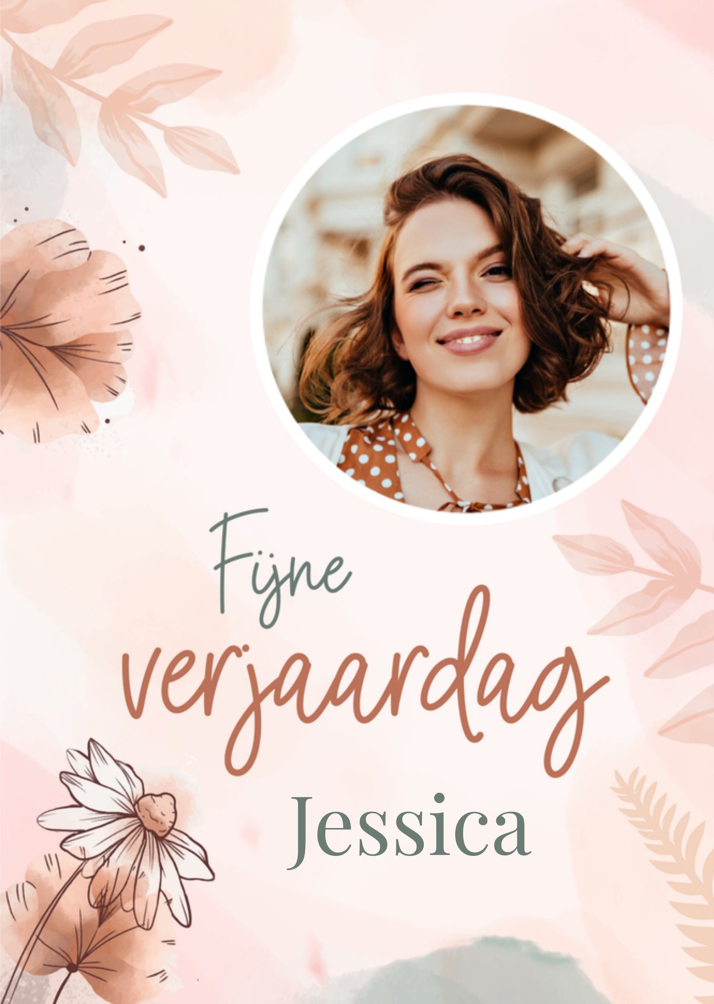 Verjaardagskaart Fijne verjaardag Met foto Kaart Papercute