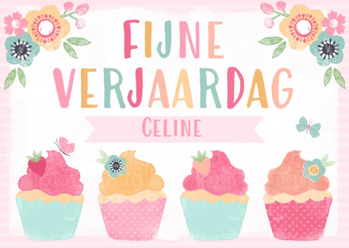 Greetz | Verjaardagskaart | cupcakes met naam