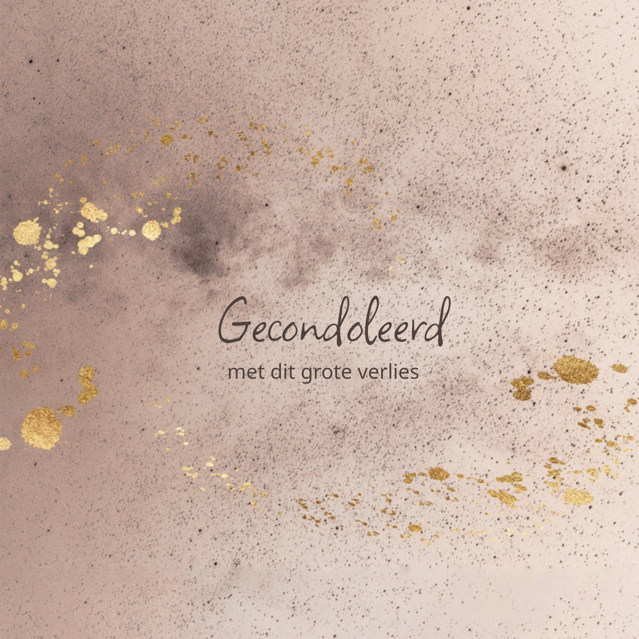 I Condoleancekaart I Waterverf achtergrond Vierkante Kaart Luckz