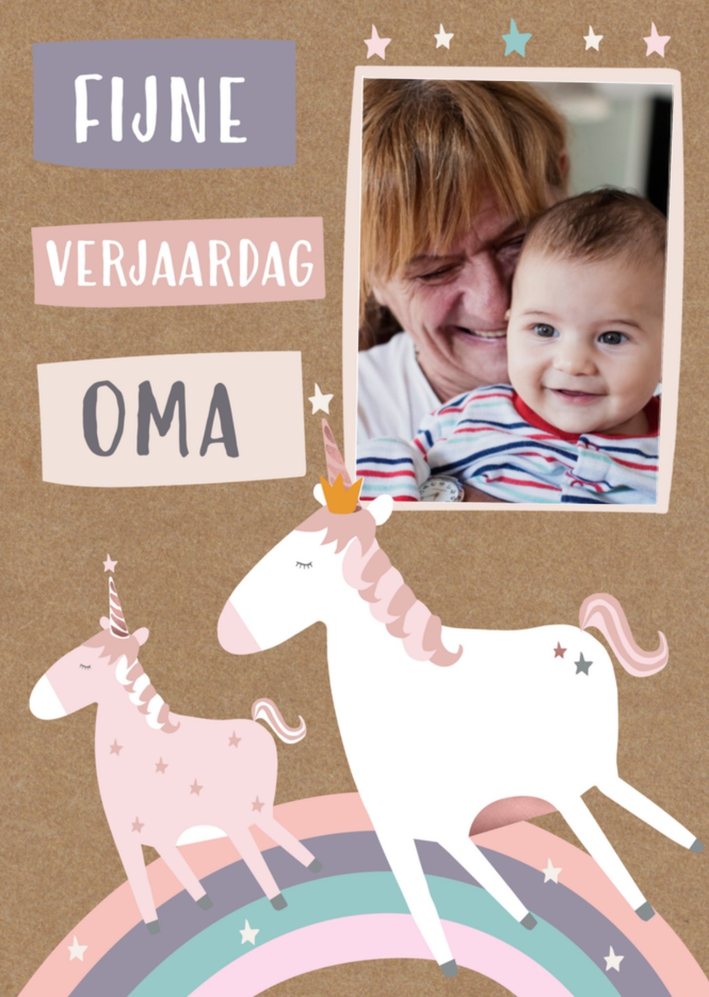 Verjaardagskaart unicorn fotokaart Kaart Greetz