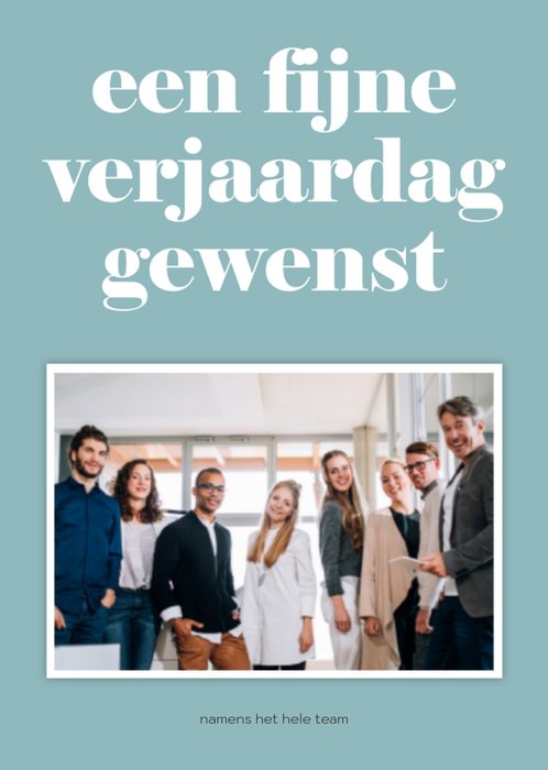 Greetz | Verjaardagskaart | Met foto