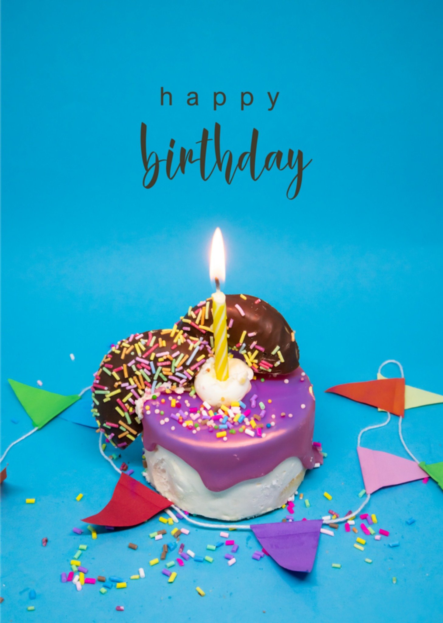 Verjaardagskaart Eten Kaart Photoflash