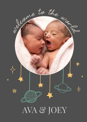 Greetz | Geboortekaart | Welcome to the world | Tweeling