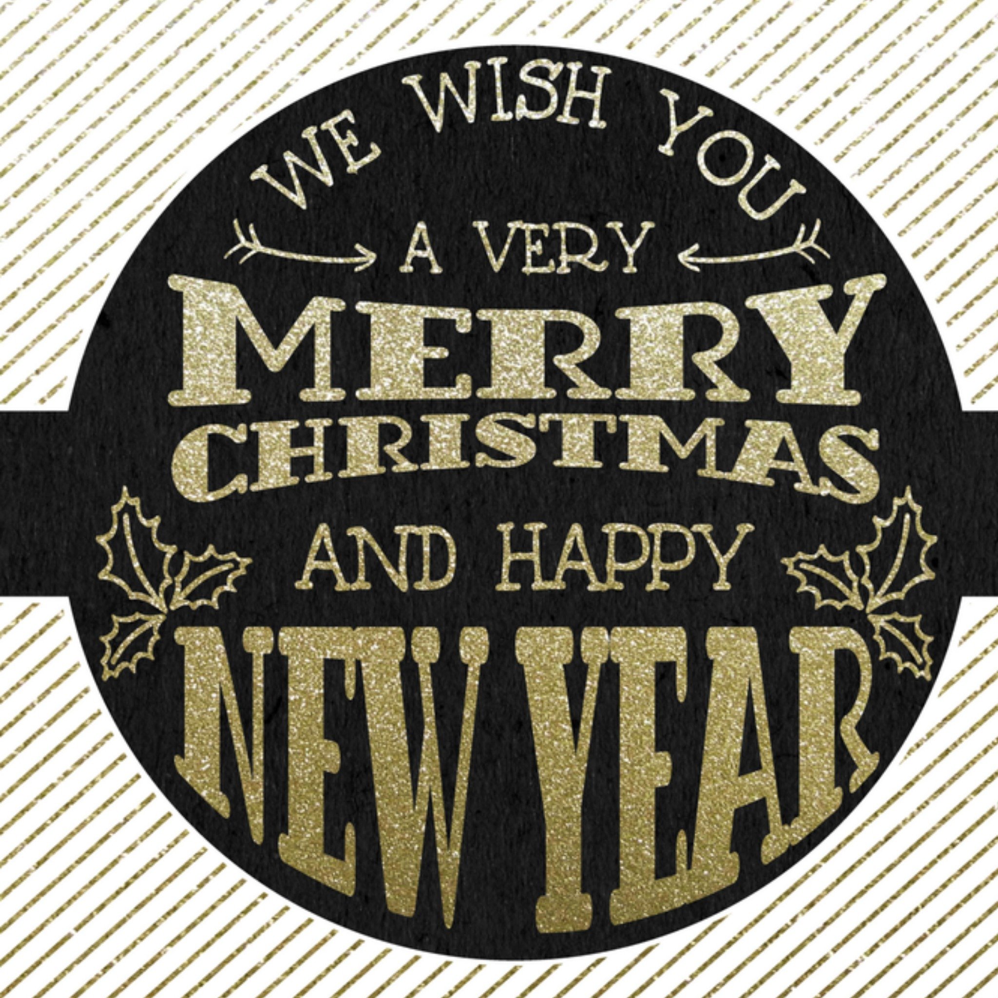 Greetz Kerstkaart glitters Vierkant