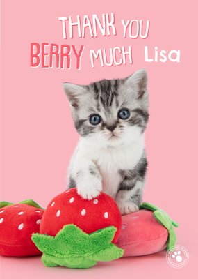 Studio Pets Thank You Berry Much Katje Bedanktskaart