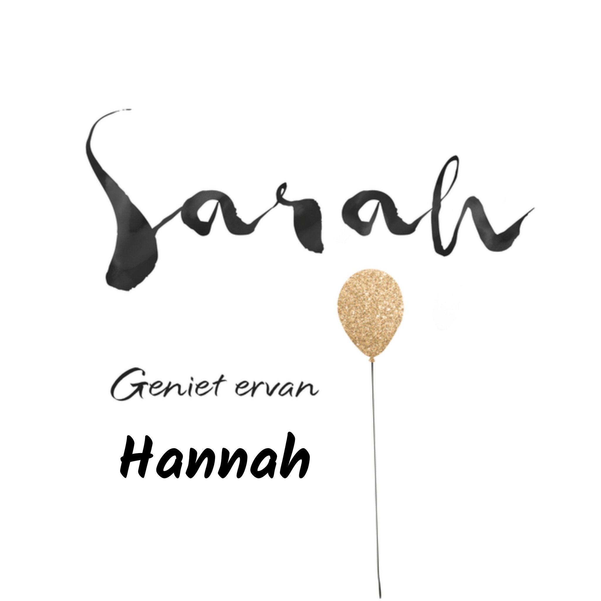 Verjaardag Sarah Vierkante Kaart UK Greetings