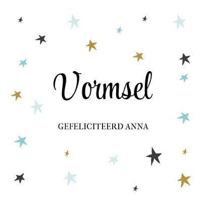 Greetz | Vormsel kaart | Sterren