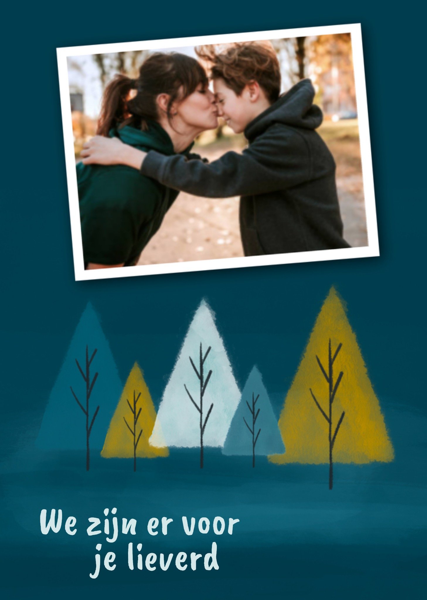 Denken aan We zijn er voor je lieverd Kaart Greetz