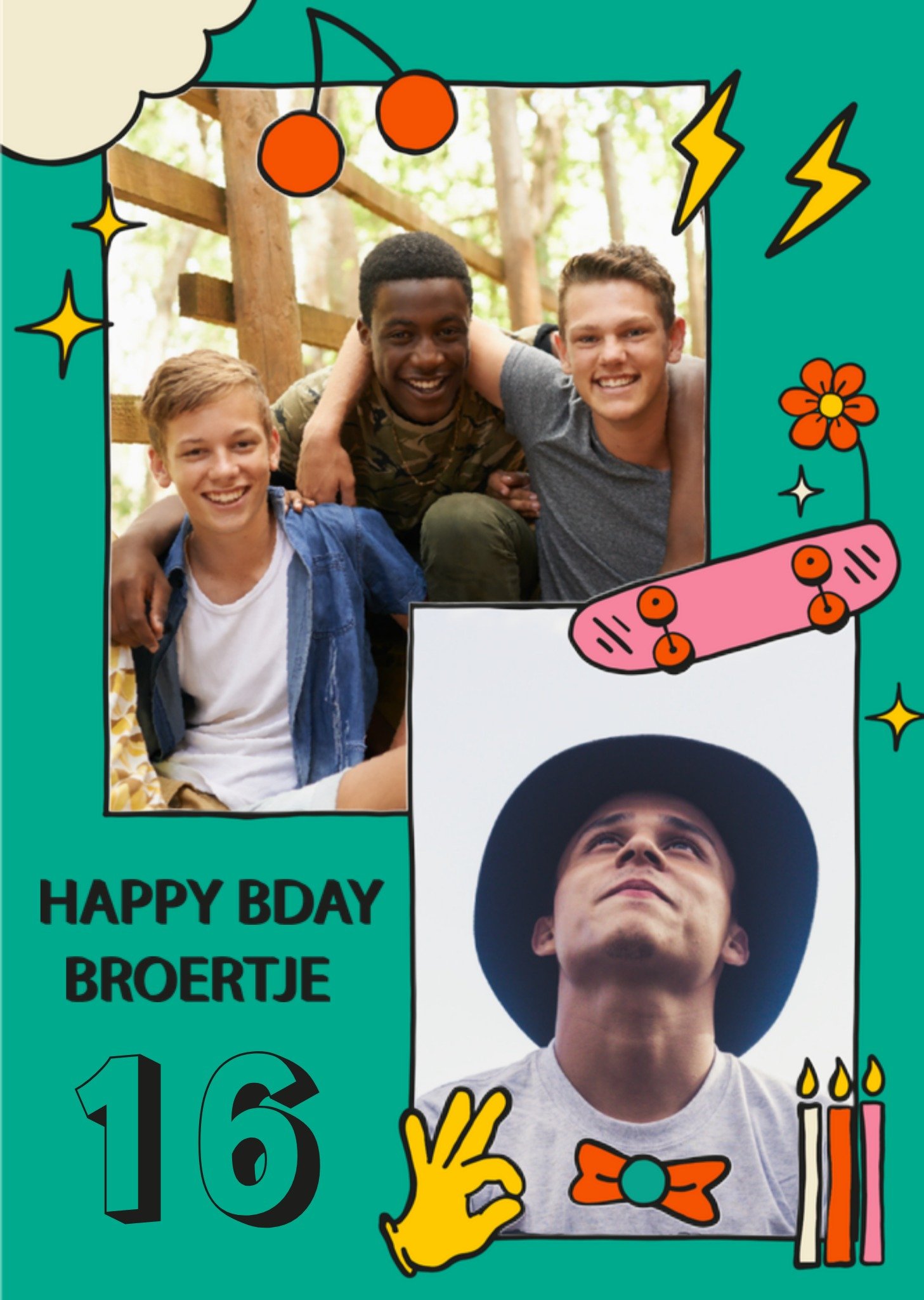 Greetz Verjaardagskaart Broertje Standard Card