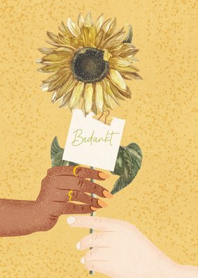 Melolelo | Bedankkaart | zonnebloem