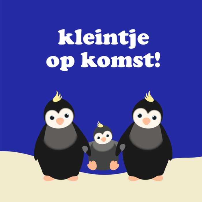 Greetz | Zwangerschapskaart | pinguin