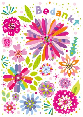 Paperclip | Bedanktkaart | Bloemen