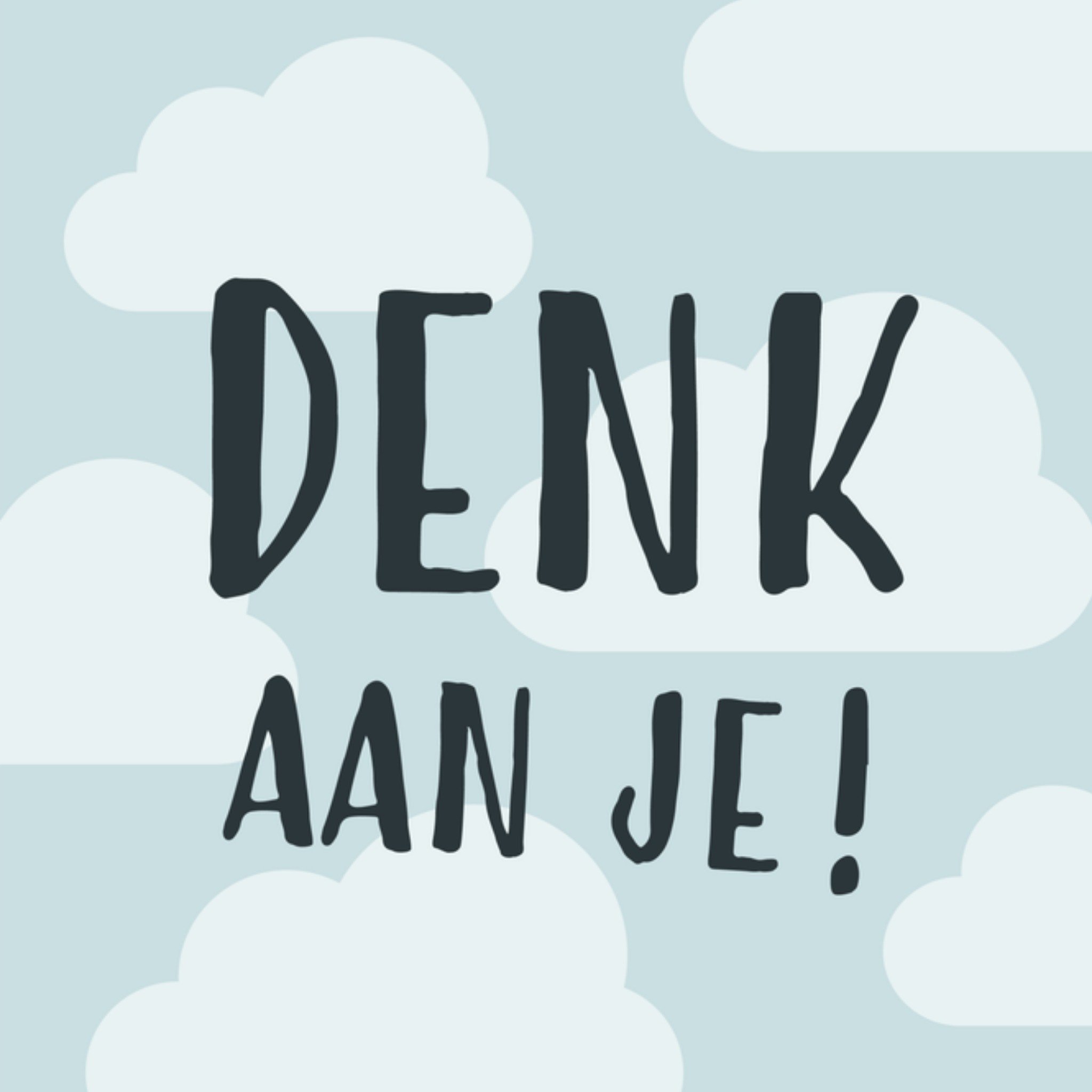 Greetz Sterkte kaart denk aan je! Vierkant