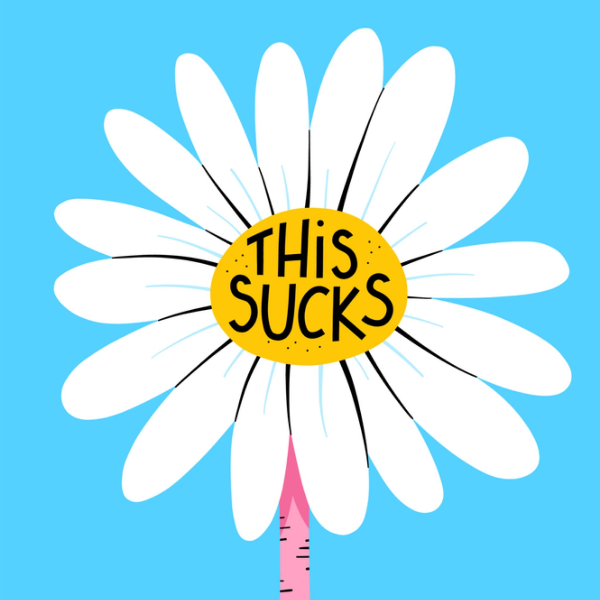 Greetz Gezakt kaart Bloem Vierkant