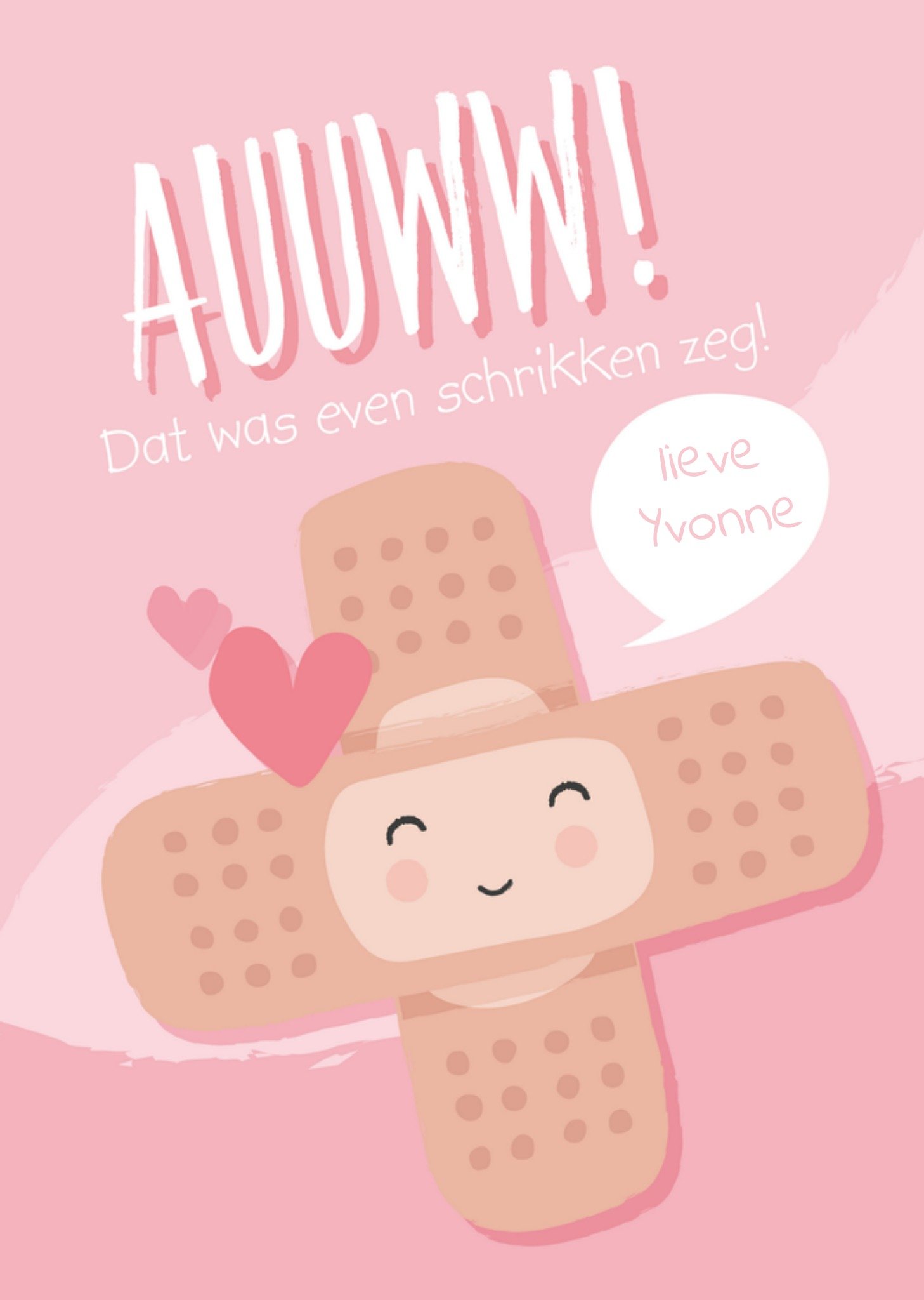 Beterschapskaart met naam Kaart Tante Kaartje