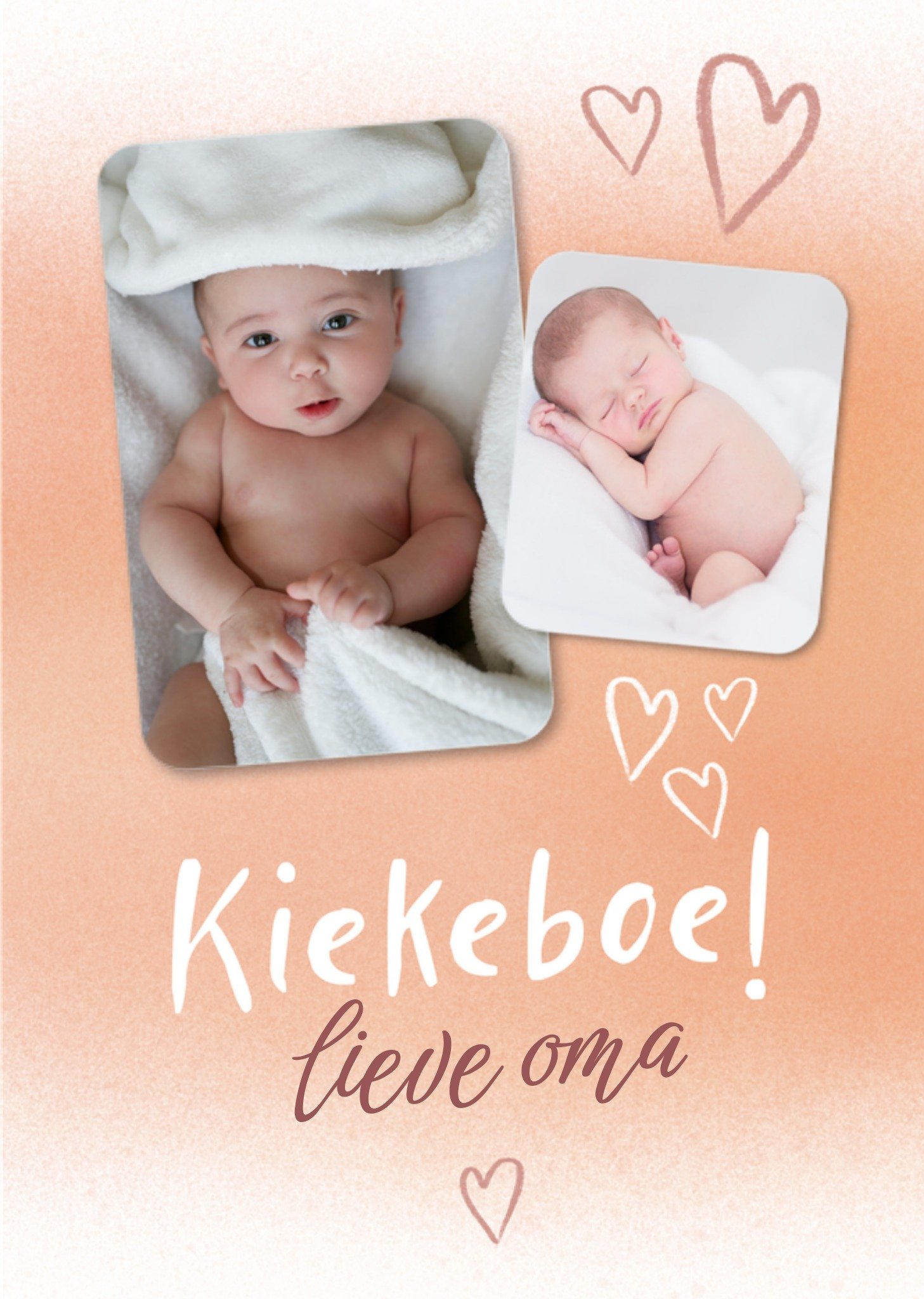 Patricia Hooning Geboortekaart Met fotos Lieve Oma Kaart Fishuals