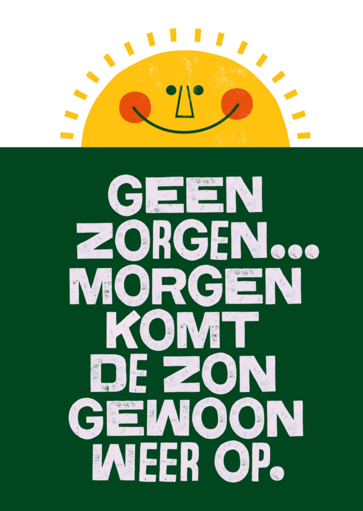 Denken aan kaart geen zorgen Greetz