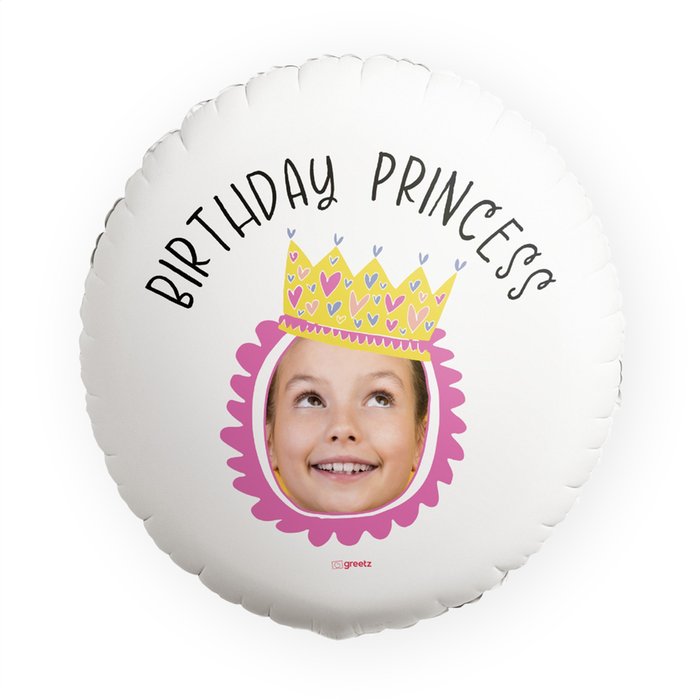 Ballon | Birthday Princess | Foto aanpasbaar