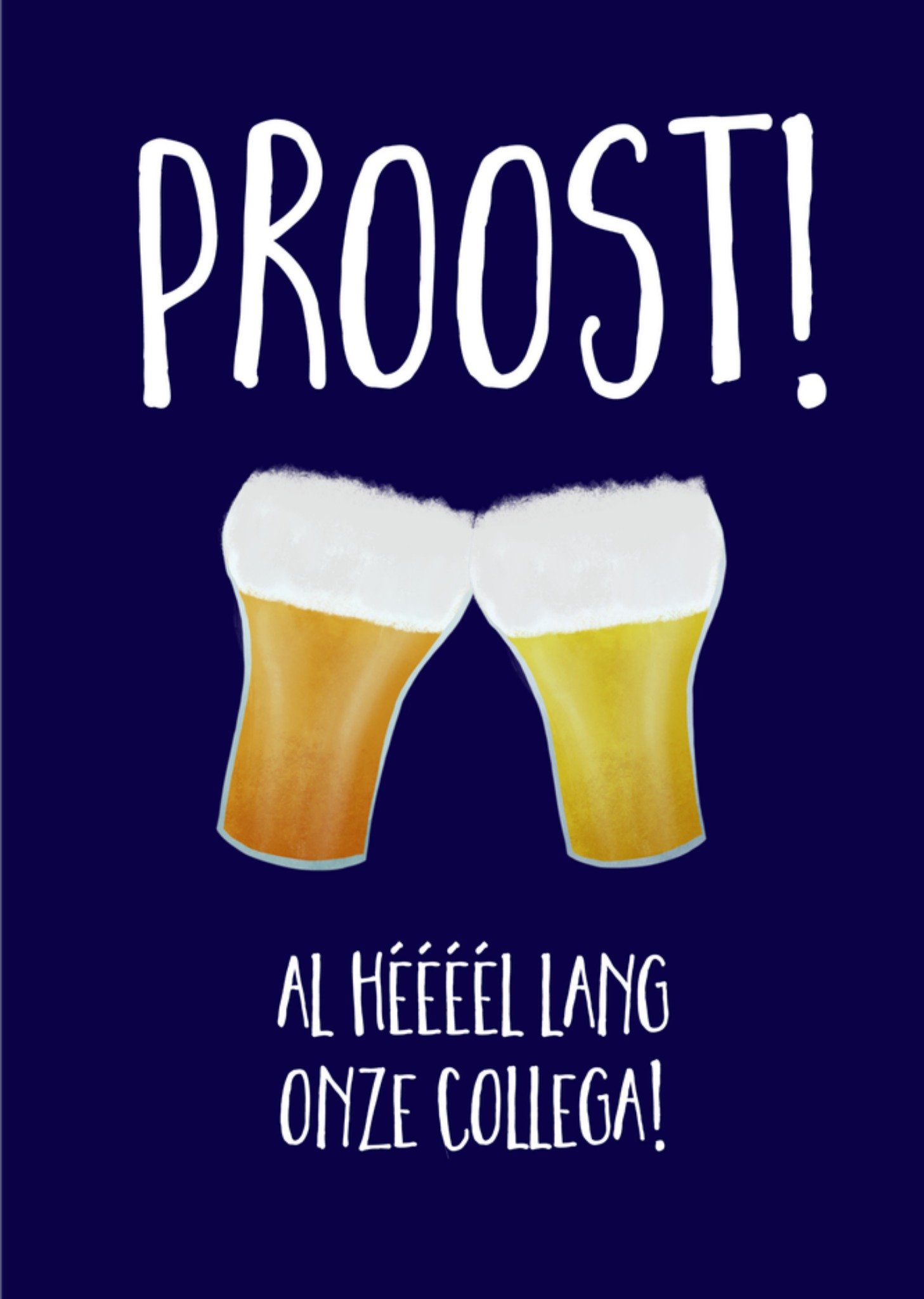 Werk jubileum kaart Proost! Greetz