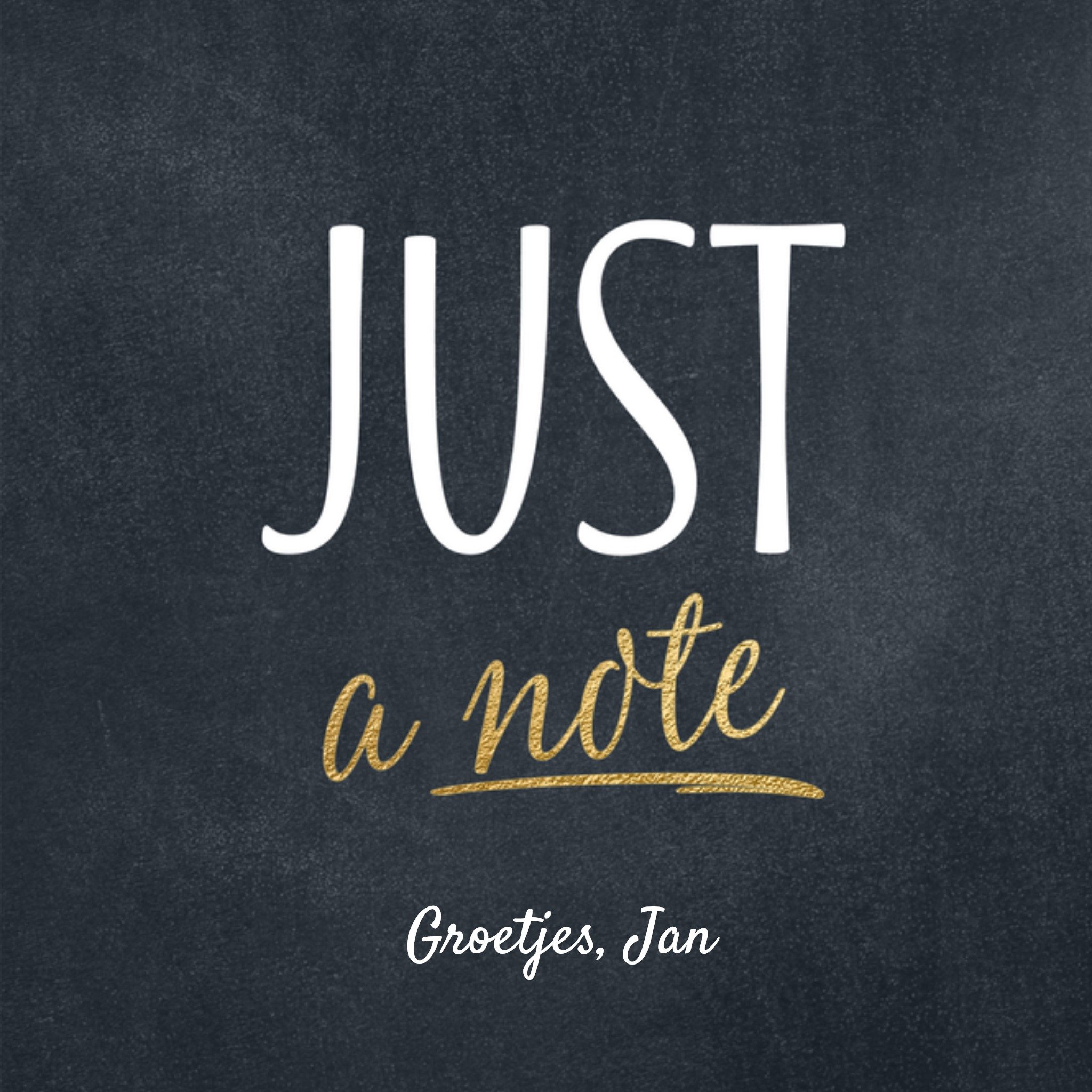 Zomaar kaart Tekst Vierkante Kaart Luckz