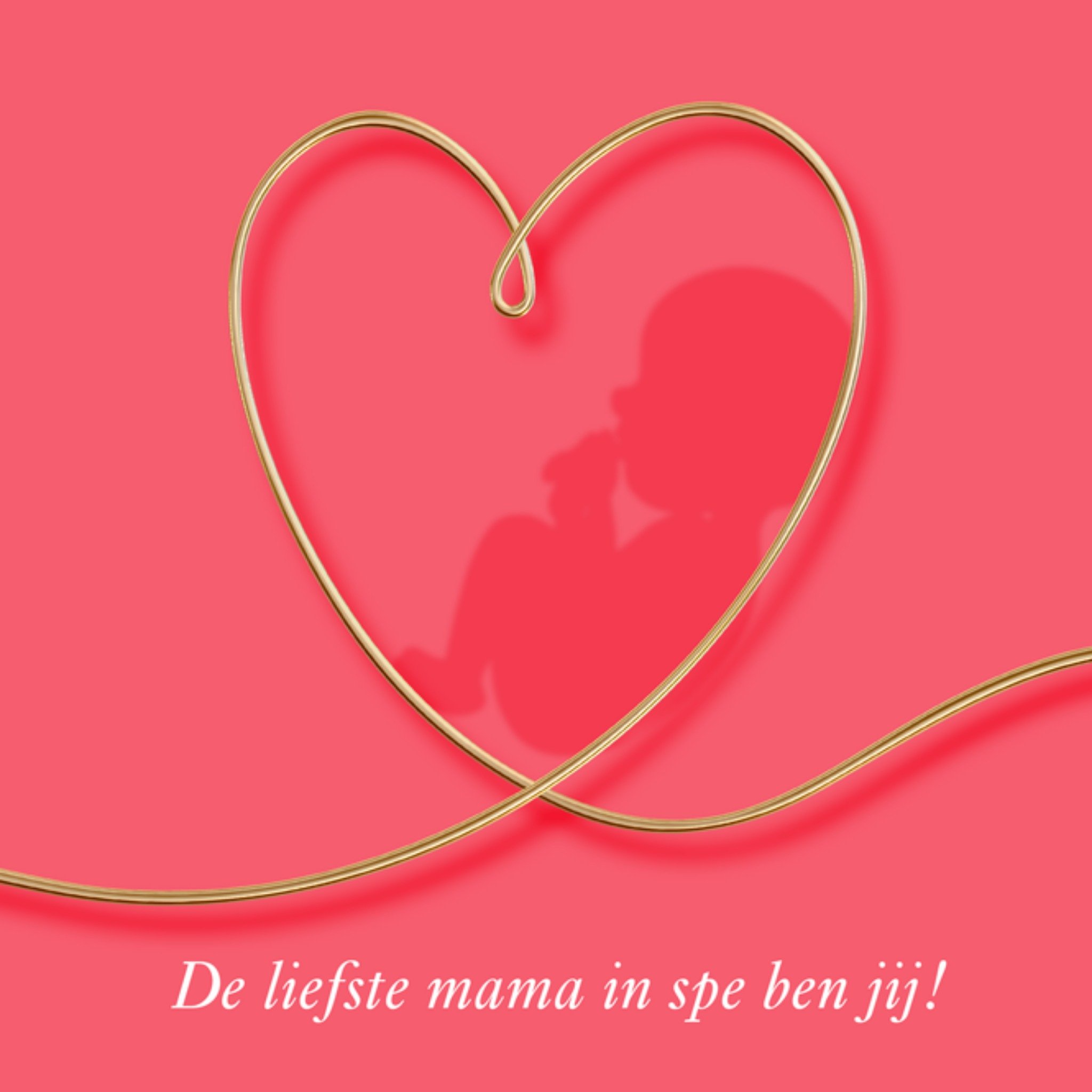 Moederdagkaart Mama to be Vierkante Kaart Luckz