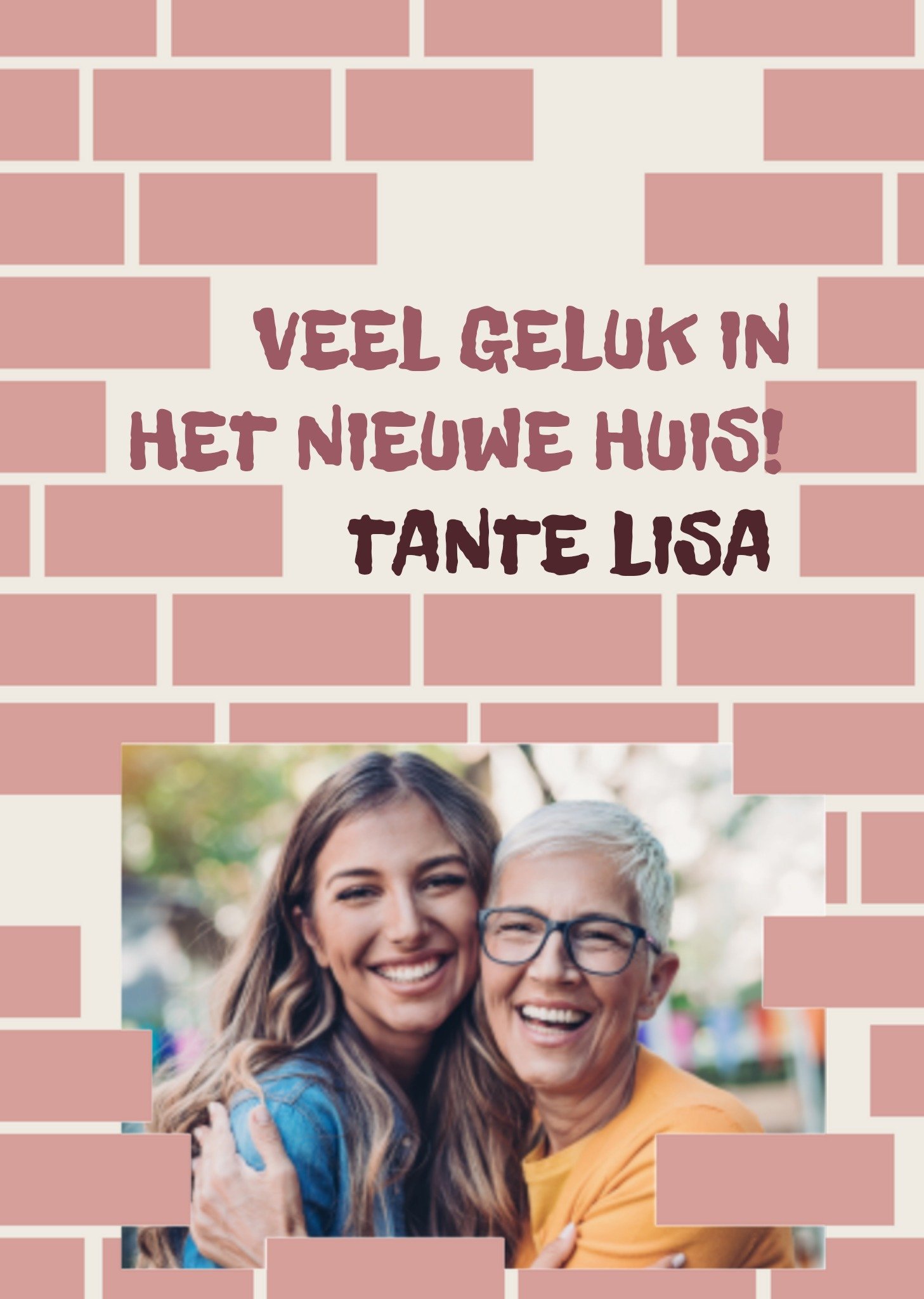 Greetz Verhuiskaart Tante Foto Standard Card