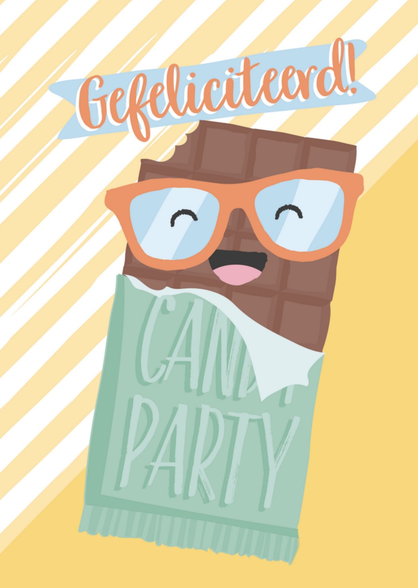 Verjaardagskaart chocolade Kaart Tante Kaartje