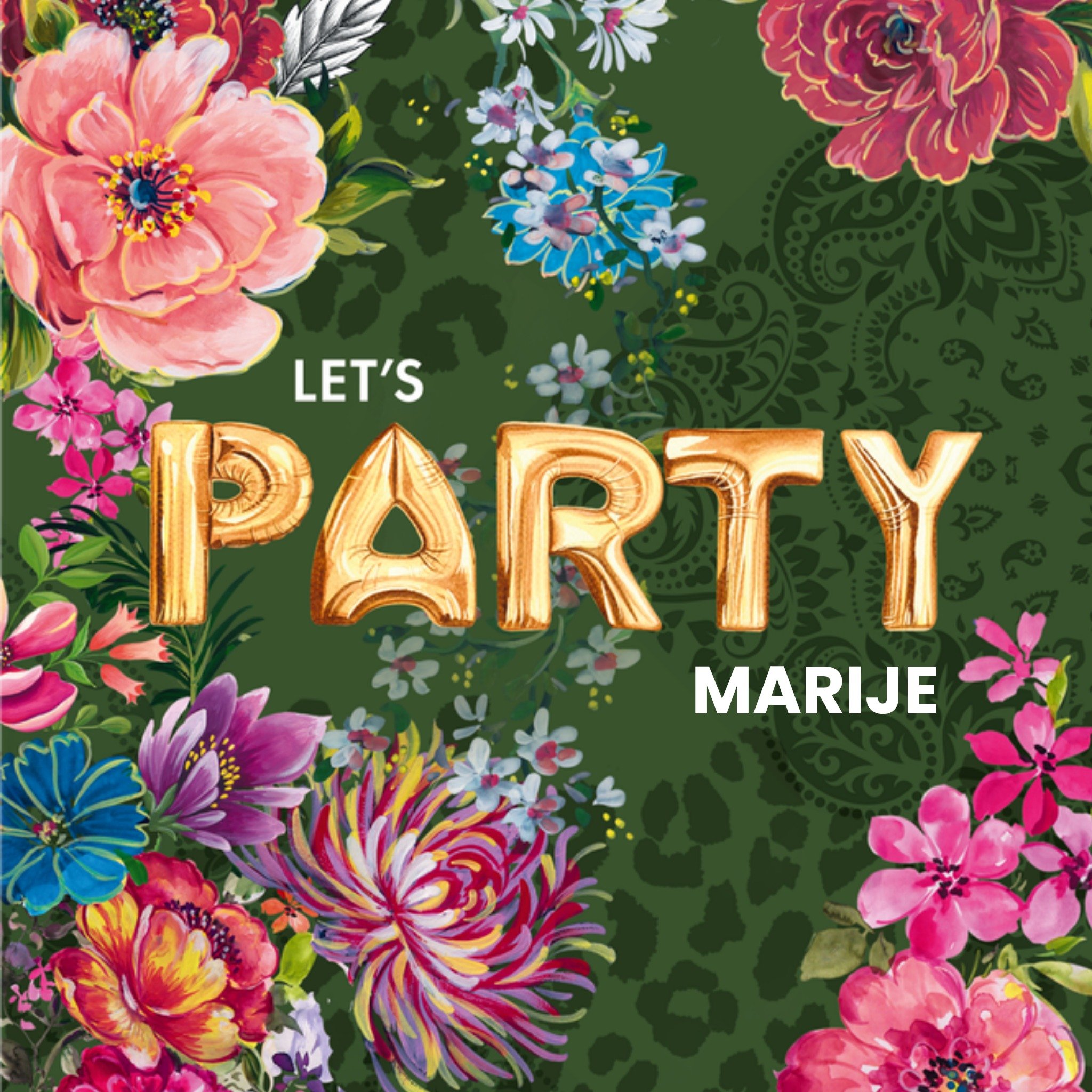 Verjaardagskaart Let