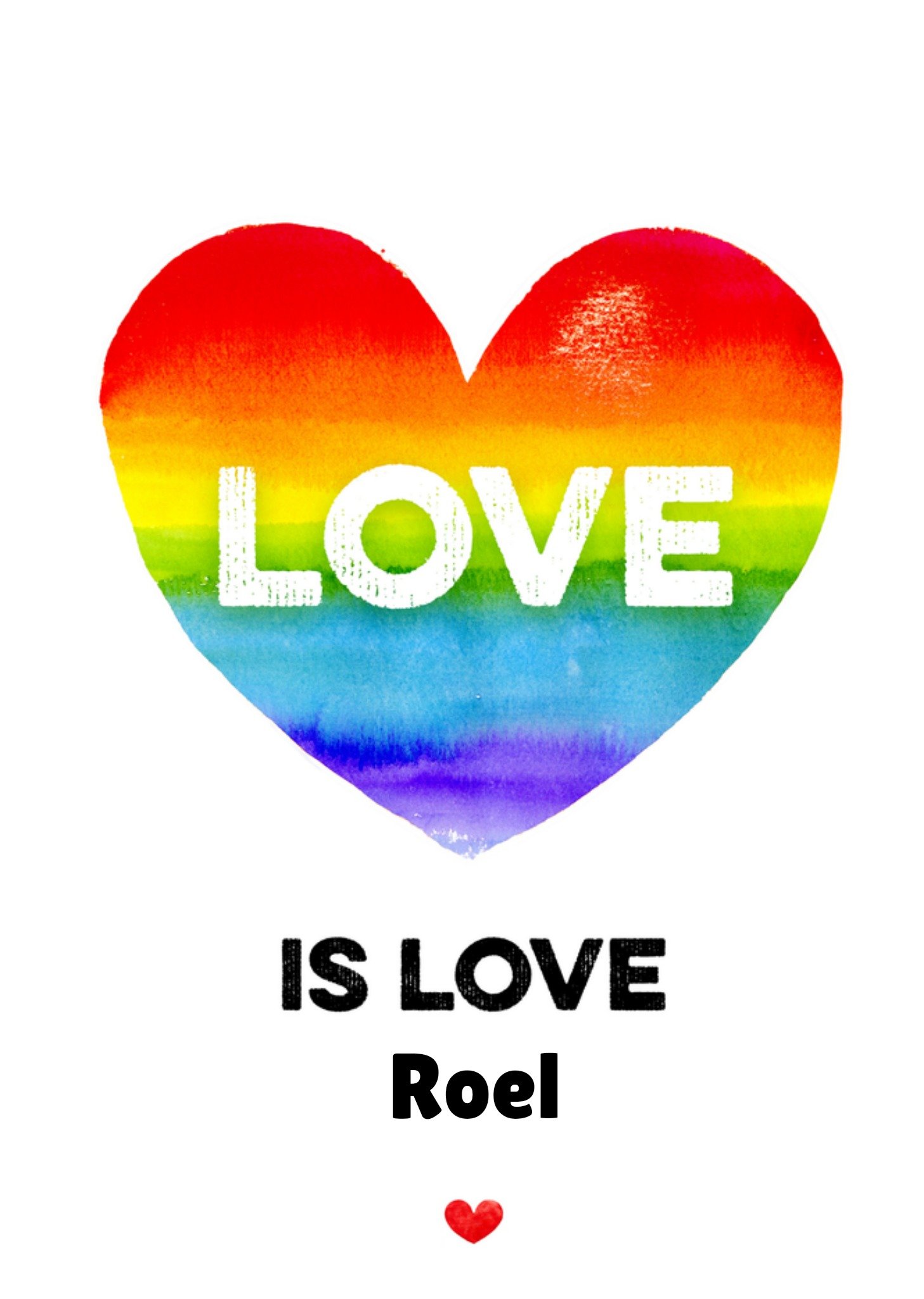 Pride kaart met naam Bright Spot