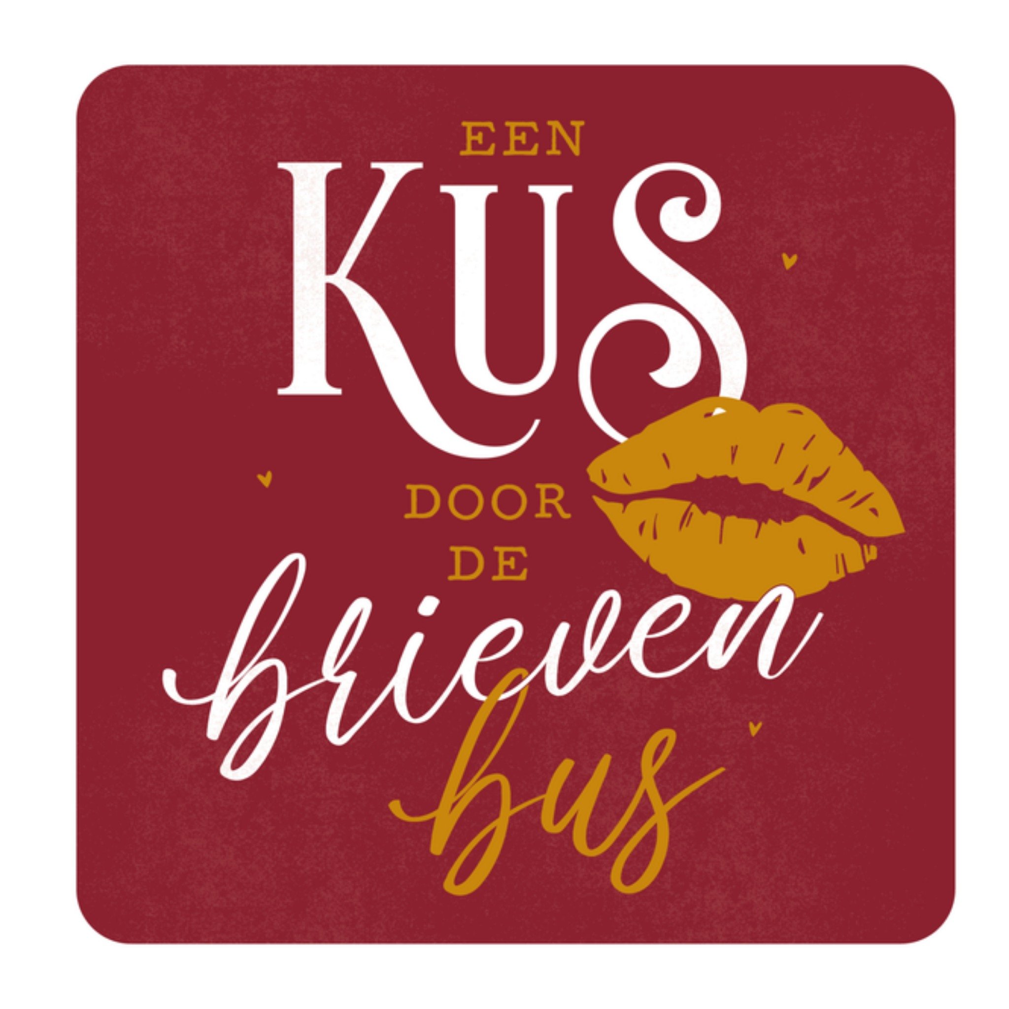 Liefde kaart Vrolijk Vierkante Kaart Paperclip