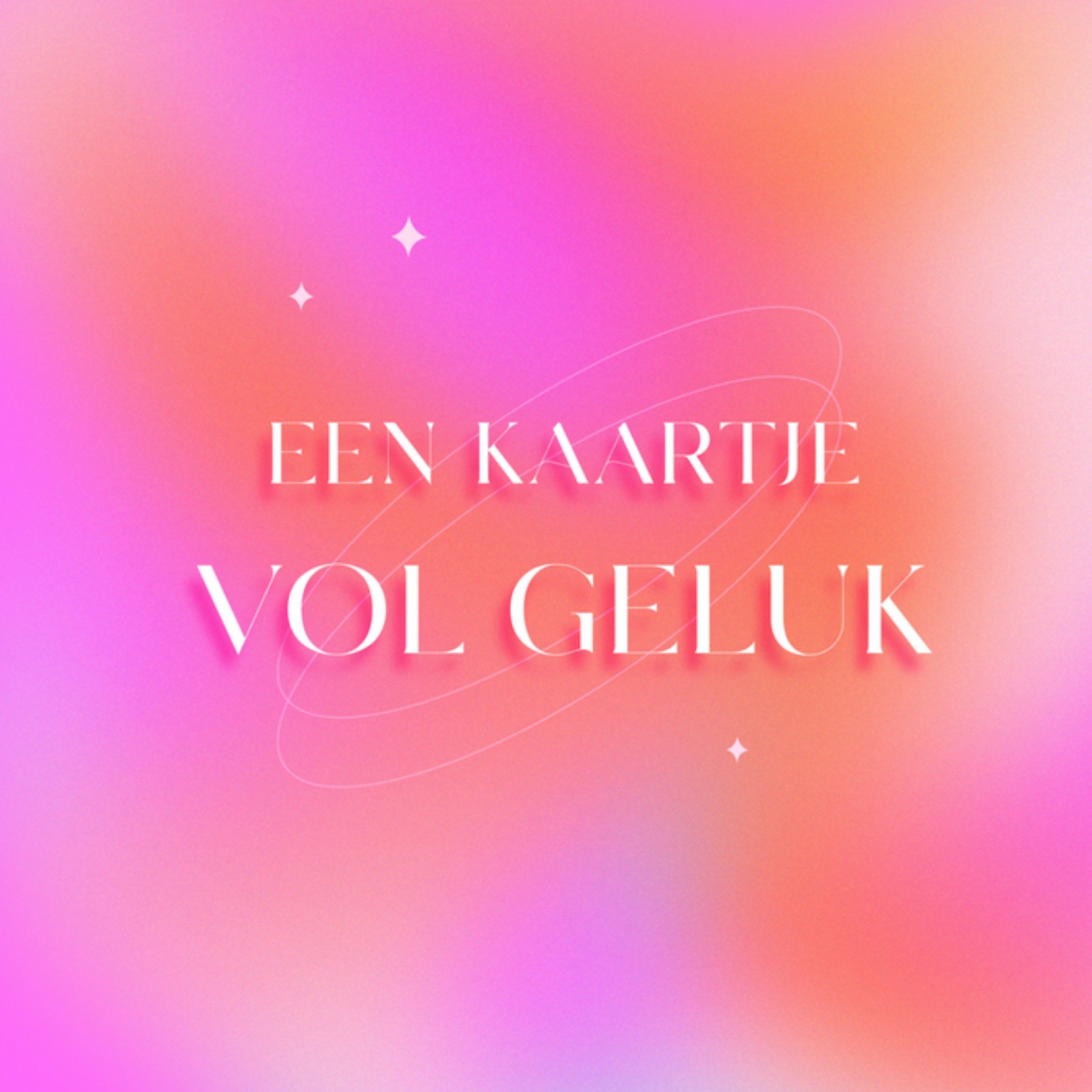 Greetz Denken aan kaart vol geluk Vierkant