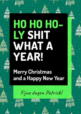 Love Repeat | Kerstkaart | met naam