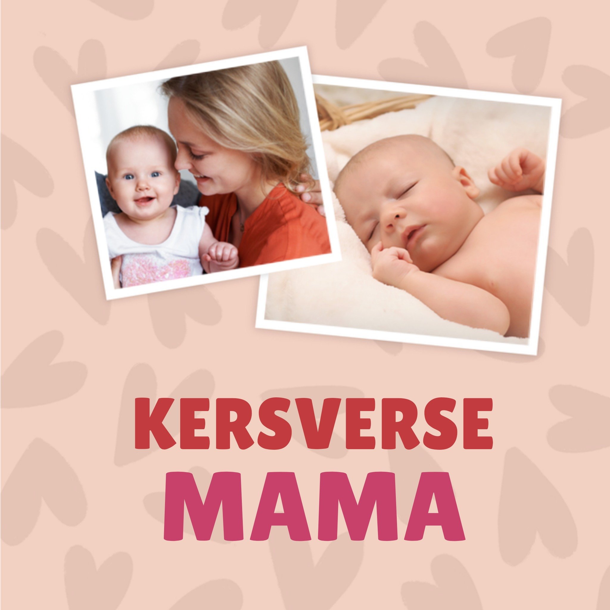 Greetz Moederdagkaart foto kersverse mama Vierkant