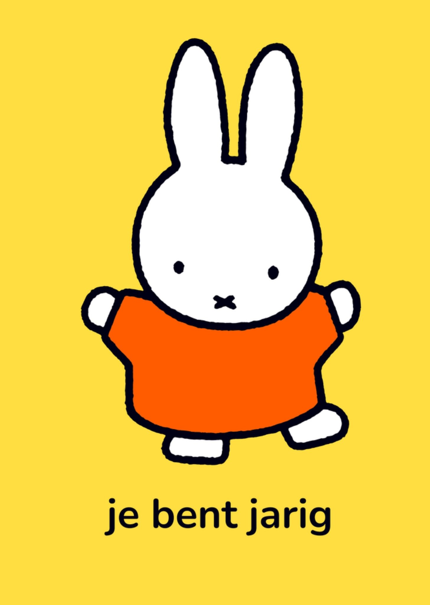 Miffy Verjaardagskaart Je bent jarig Kaart Nijntje
