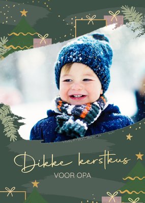 Greetz | Kerstkaart | Voor Opa | Met foto