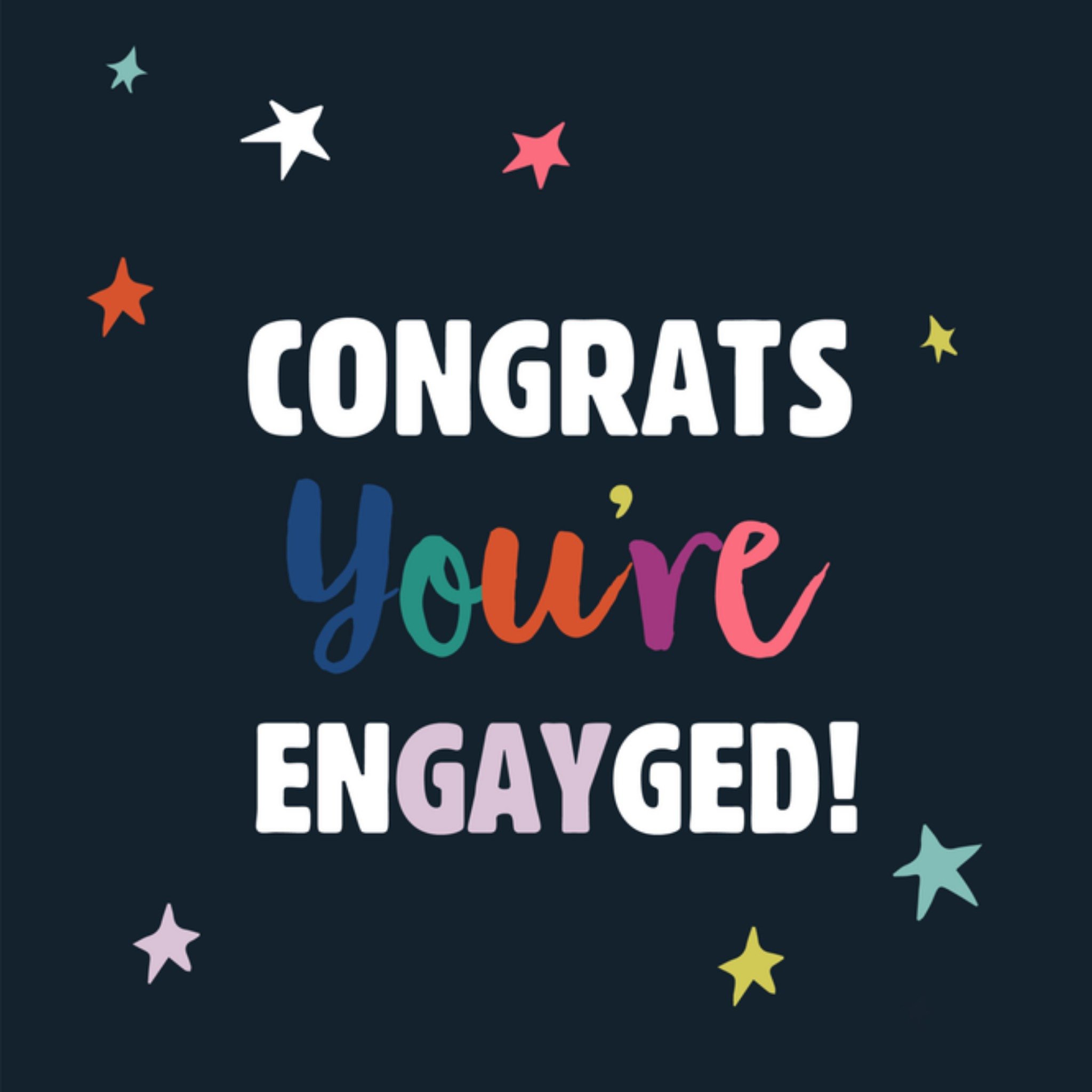 Greetz Huwelijkskaart verloofd Vierkant