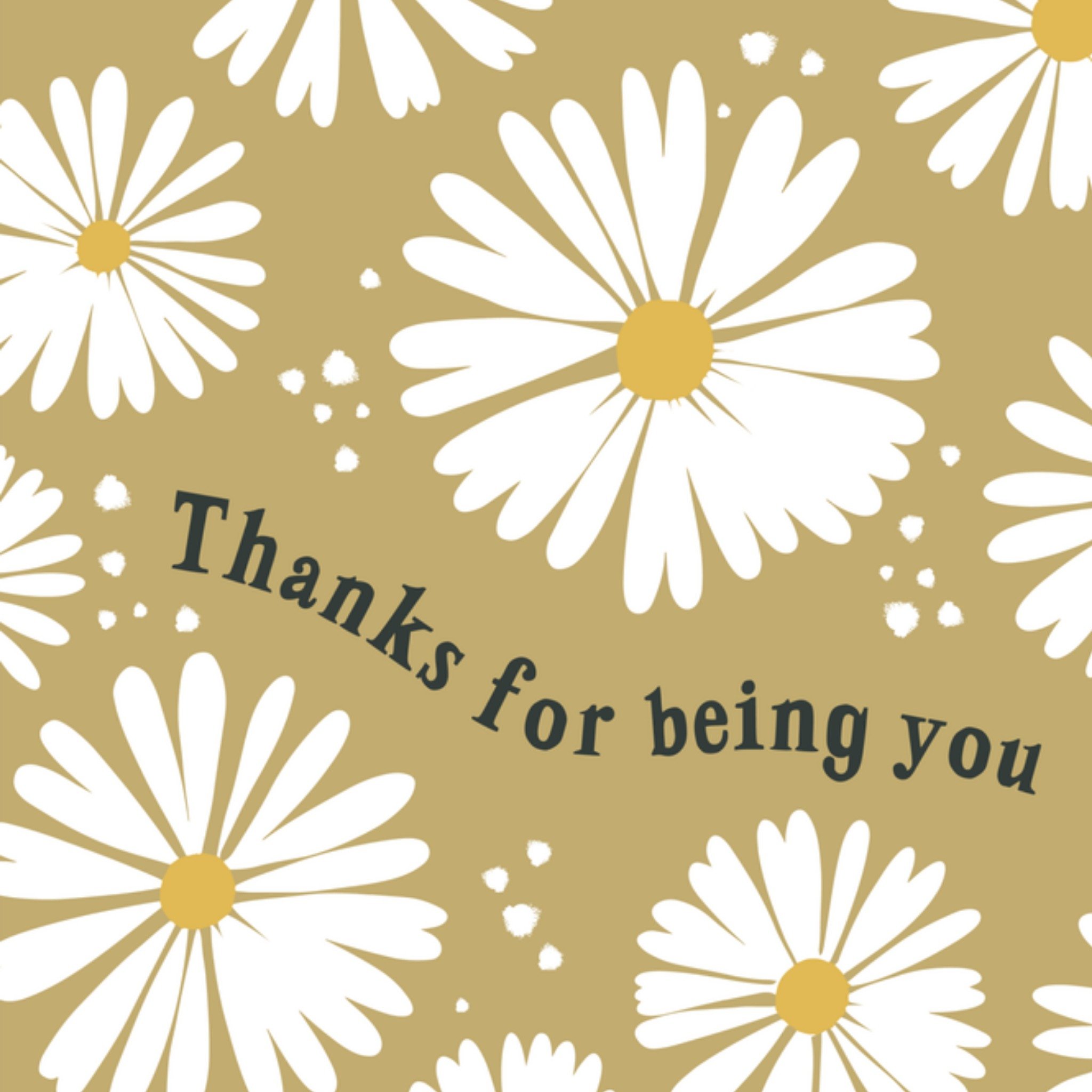 Greetz Vriendschapskaart madeliefjes Vierkant