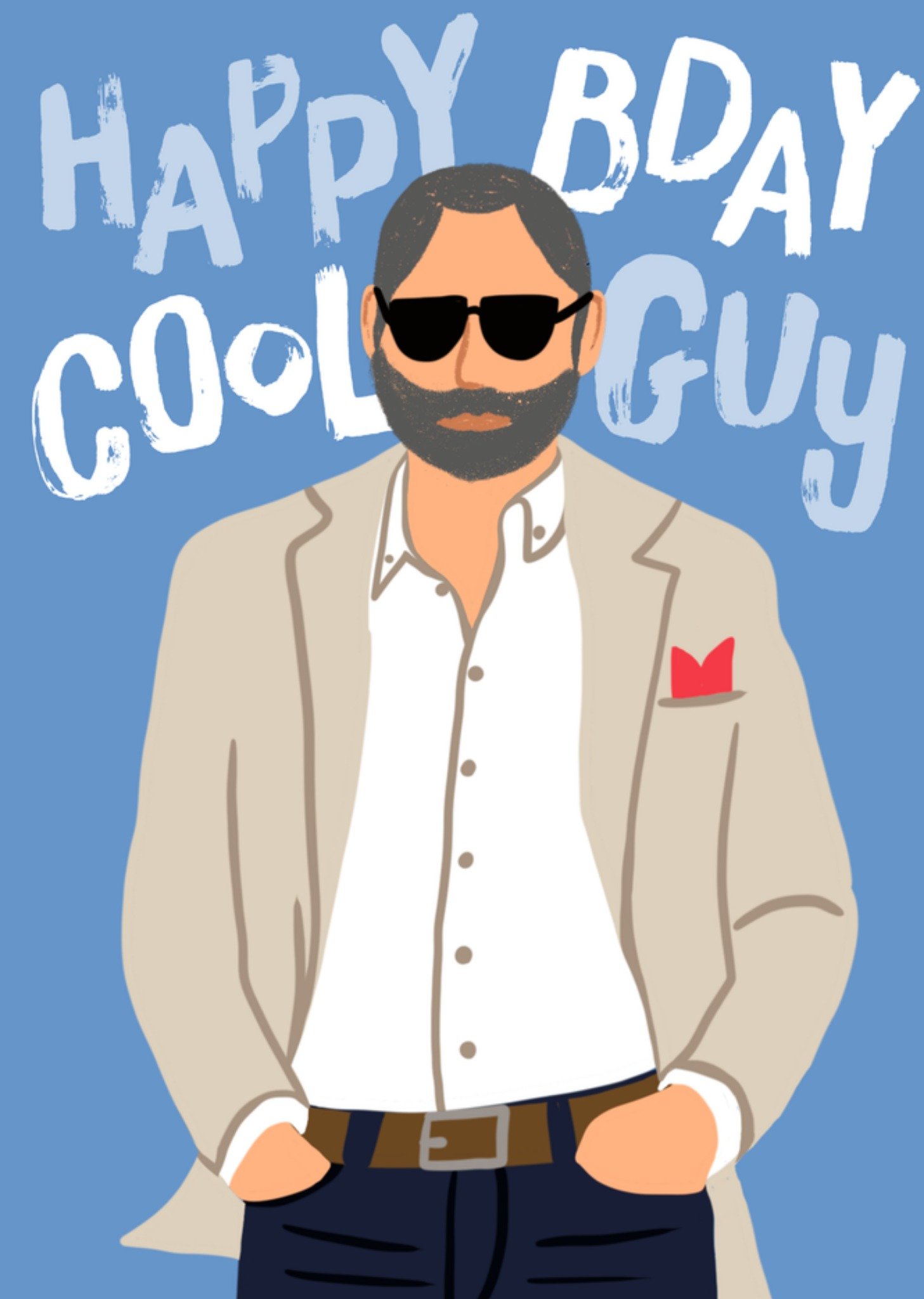 Verjaardagskaart Cool guy Greetz