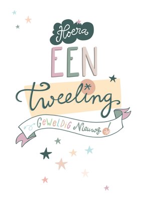 Funny Side Up | Geboortekaart | tweeling