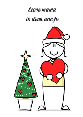 YH Tekent | Kerstkaart | mama