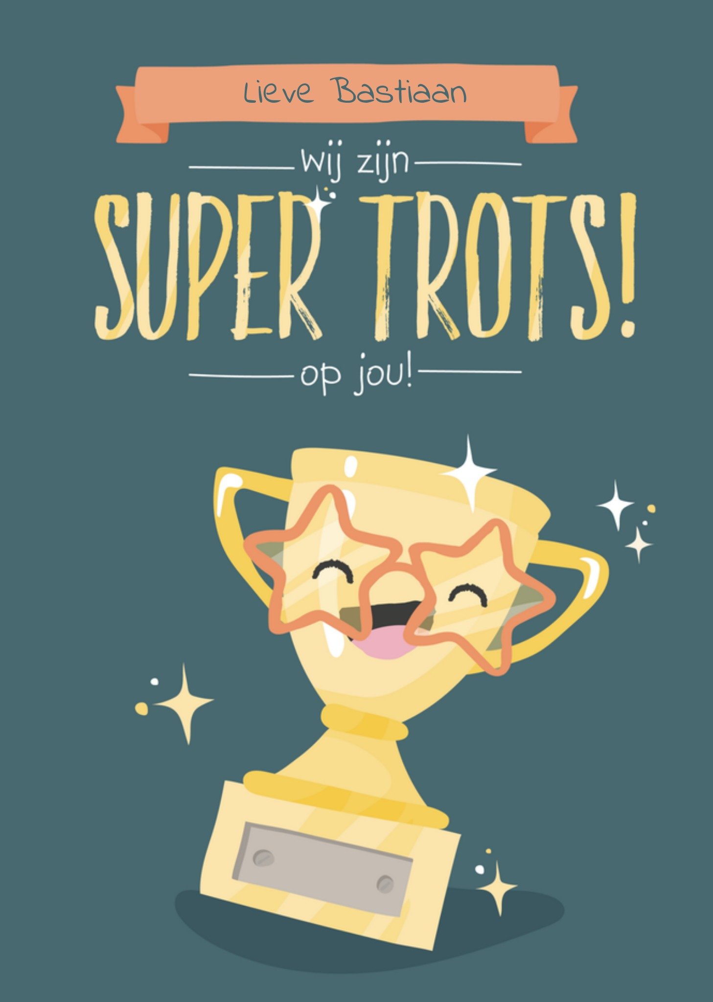 Mijlpaal super trots Kaart Tante Kaartje