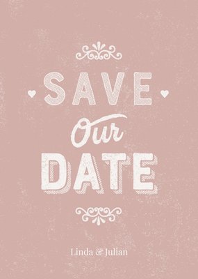 Luckz | Save the date | met aanpasbare naam