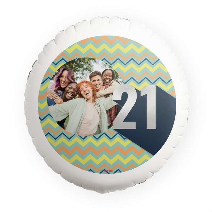 Ballon | 21 jaar | Foto aanpasbaar
